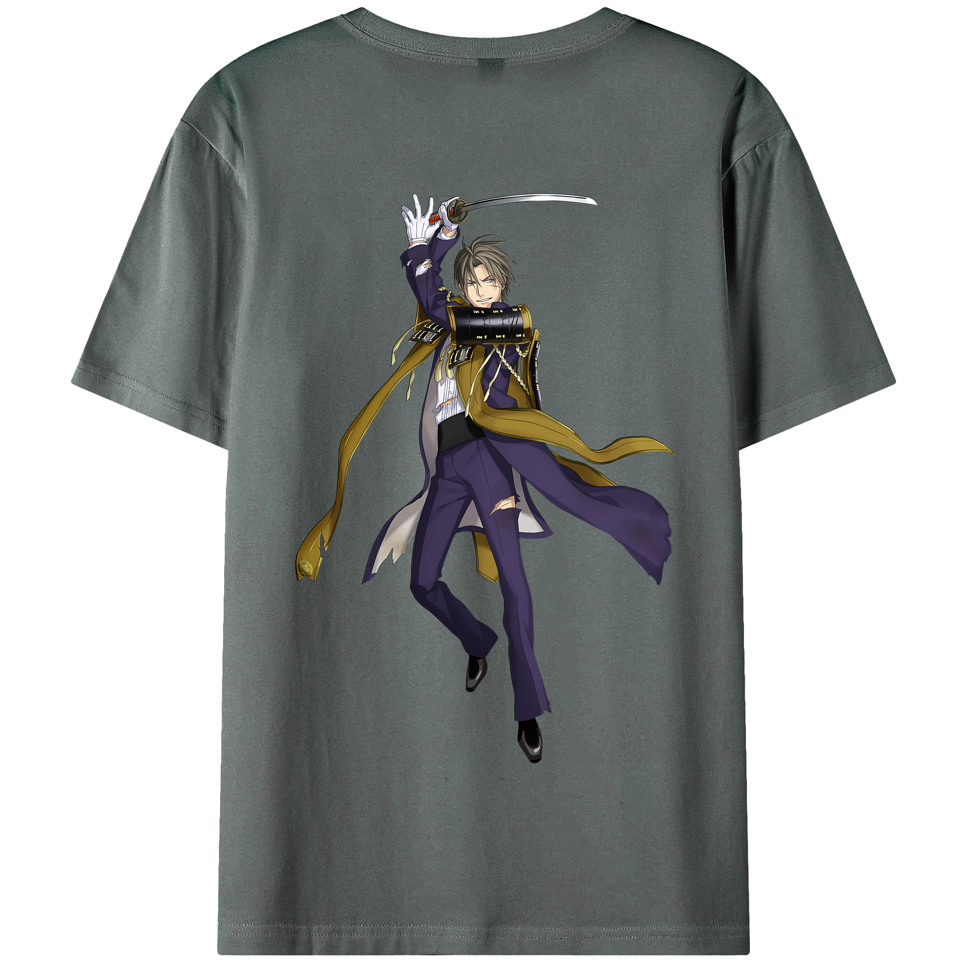 （画像用） 刀剣乱舞 Touken Ranbu 綿100％半袖Tシャツ（背面プリント）